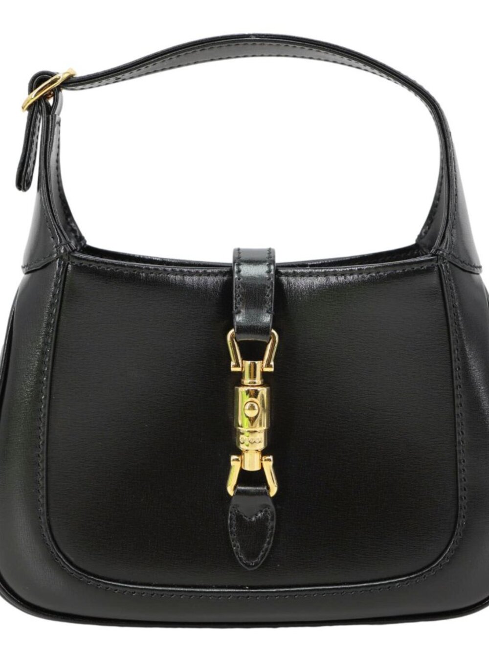 Gucci Jackie Mini 1961 Leather Shoulder Bag Black 637091